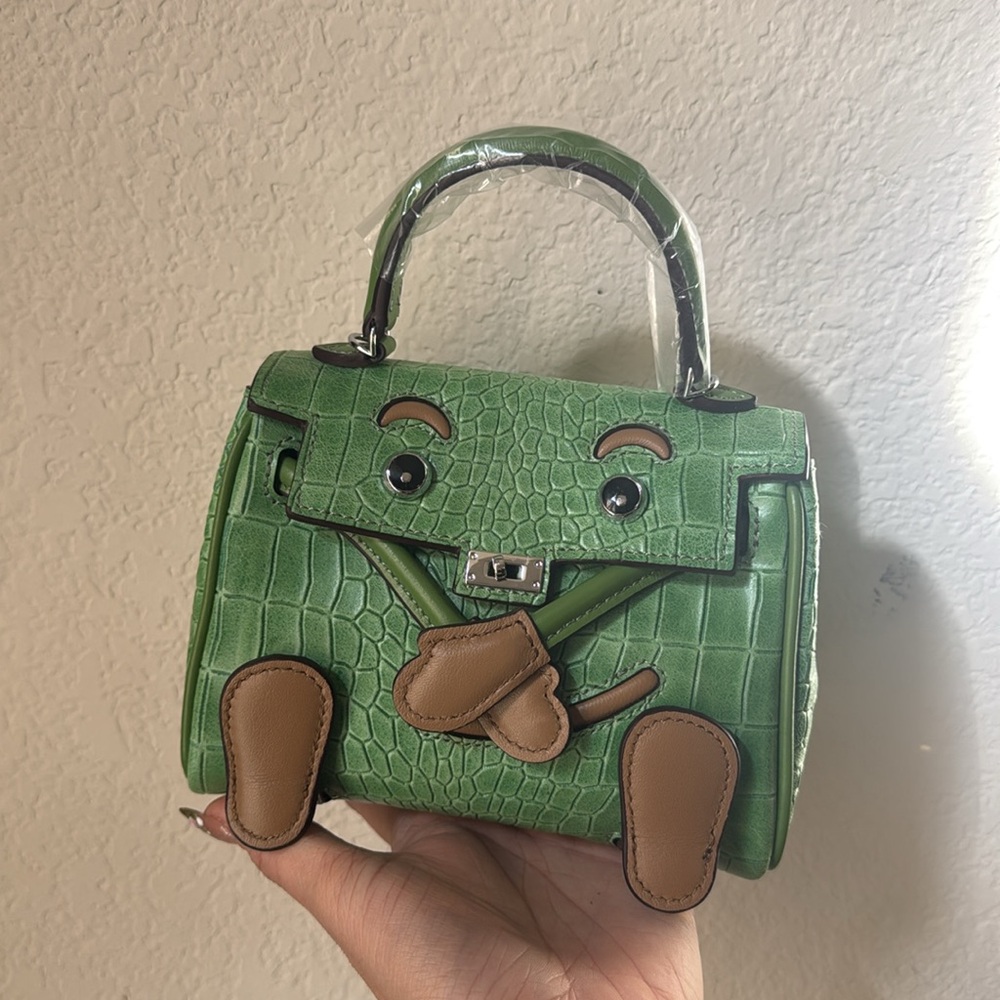 Leather Embossed Top handle Doll Bag - Picture 15 of 16